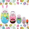 Пасхальный кролик Русские матрешки Игрушки 5 шт. Русская матрешка Животное Кролик Деревянные матрешки для детей