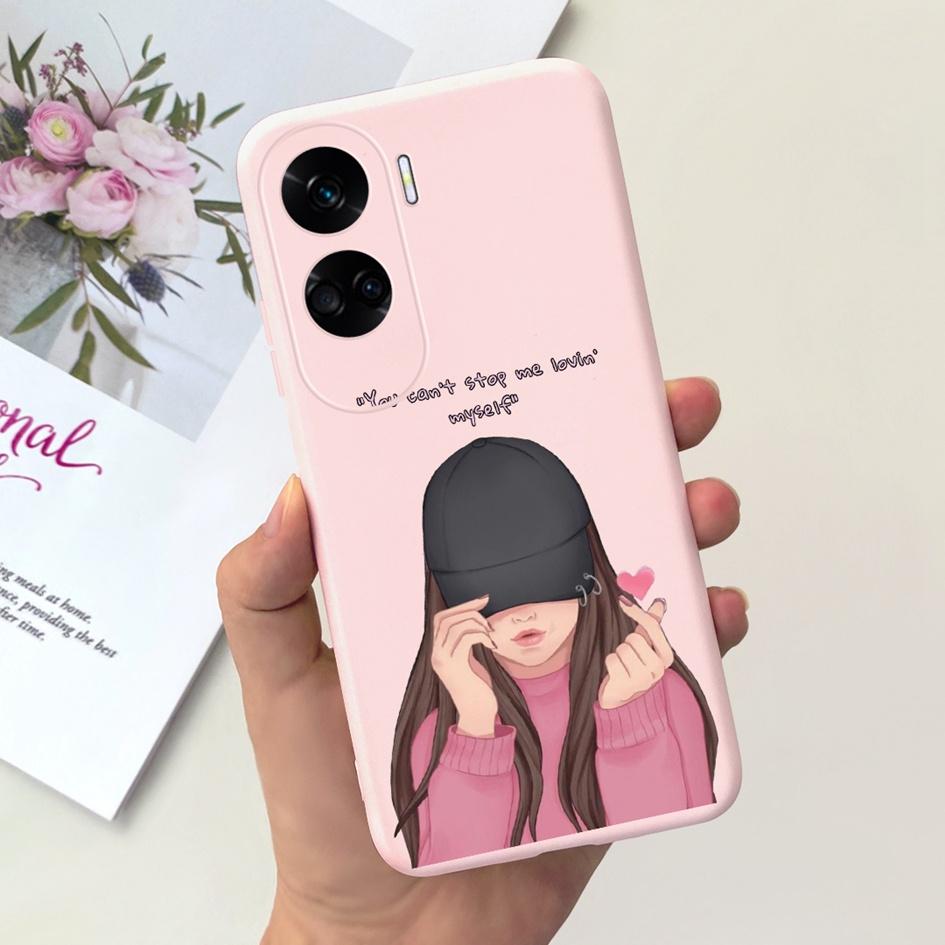 For Cover Honor 90 Lite Phone Case CRT-NX1 Fashion Butterfly Cartoon Slim TPU Soft Silicone Back Cover For Honor 90Lite 5G Funda