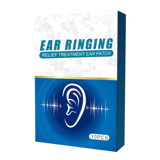 Yousheng 10Pcs/Box Tinnitus Ear Decal Quick Effect Compact Plant Extracts Tinnitus Hearing Impairment Patch for Relieving Ringing Sound