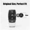 MEA4   14mm Car Key 3D Aluminum Logo Replacement Sticker Accessories For Mercedes-Benz GLC X253 X254 C-Class W205 W206 A-Class W177 GLA