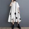 Short Sleeve Plus Size Cotton Vintage New In Dresses for Women Casual Loose Long Summer Shirt Dress