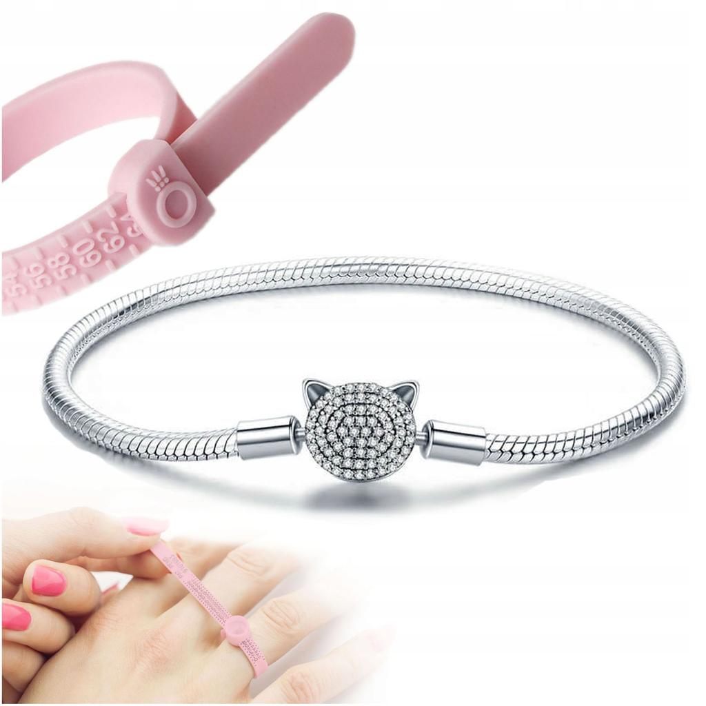 Bransoletka + Pandora Miarka Jub. Charms 925 19 Cm