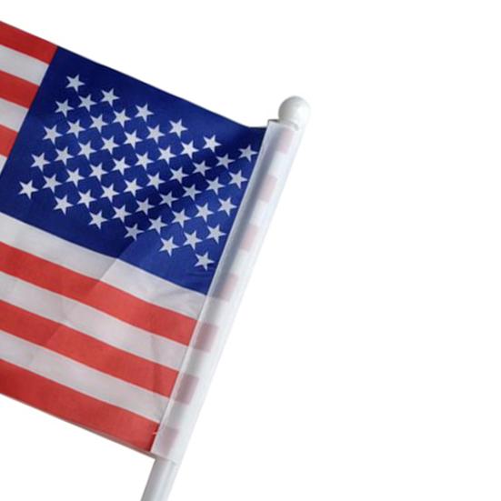 Светящийся флаг ручной яркий цвет светодиодный праздничный декор светящийся мини американский флаг на палочке