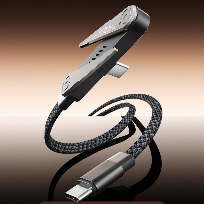 Плетеный USB C кабель, 1,5 м, поддерживает зарядку 240 Вт и стабильную передачу данных для телефона