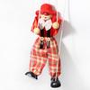 Funny Colorful Pull String Puppet Vintage Clown, Wooden Marionette Toy With Joint Activity For Baby Boys Or Girls