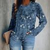 Vibrant Floral 3D Print O-Neck Long Sleeve T-Shirt Fashion Pattern Women Clothing Casual Y2k Clothes Harajuku Female Clothing