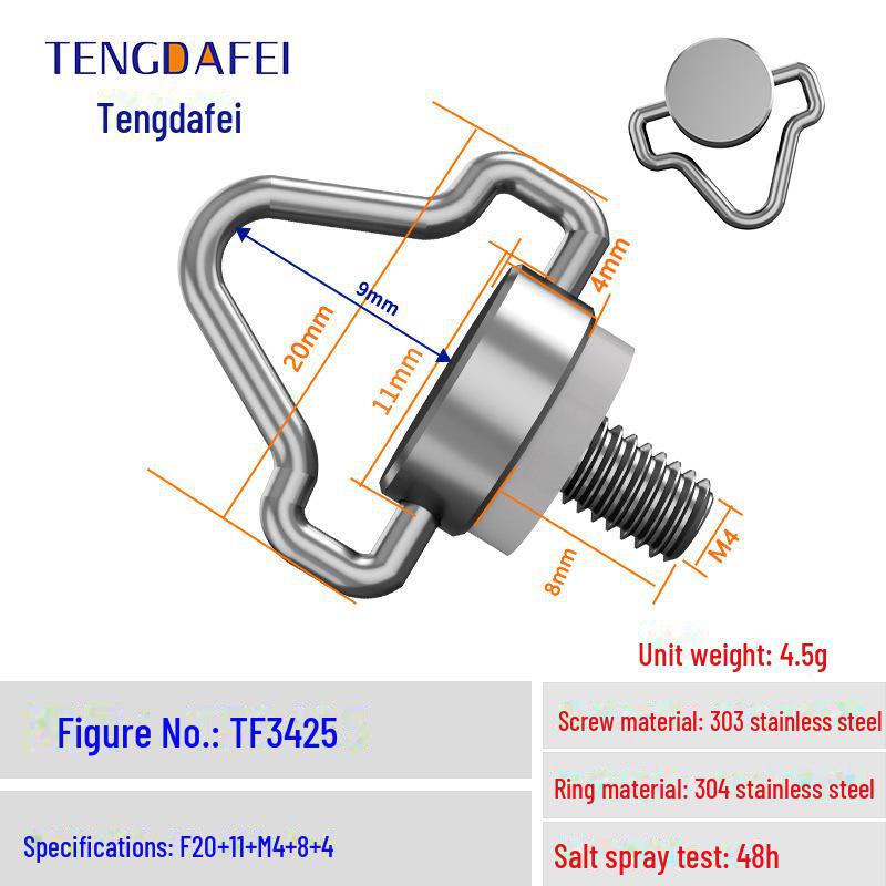 Быстросъемный винт из нержавеющей стали со шнурком для пульта управления экраном дрона M4 DJI
