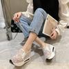 Fashion 2025 Aesthetic Summer Wedge Heel Ladies Footwear Y2k Fashion Walking On Offer Daily Routine Deals Stylish Original Women's Shoes