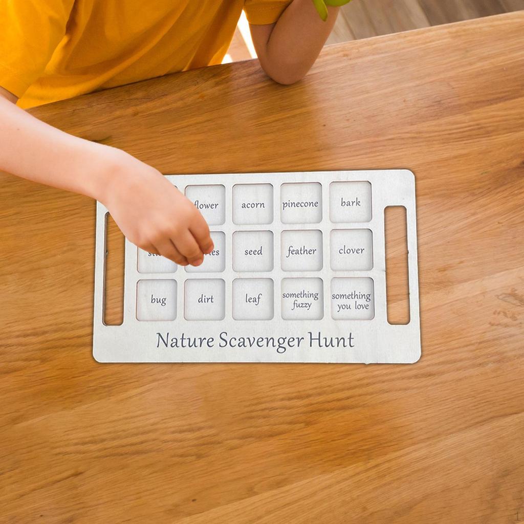 Доска для охоты на природу, деревянный поднос для игр, исследовательские занятия для детей, на открытом воздухе