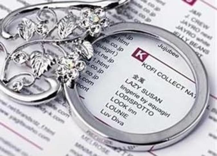 Подвеска-лупа с блестящими стразами и роскошным цветочным ажурным узором (Серебряный)