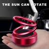 Solar Car Air Fresheners Double Ring Rotating Car Perfume Ornaments Aromatherapy Auto Diffuser Cars Interior Decoration Diffuser