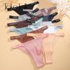 Women Panty Cotton Briefs Sexy Panties Thong Underwear Solid Color Intimates Lingerie For Woman