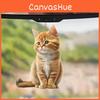 Cute Orange Cat Pattern Acrylic Pendant For Car Interior Styling