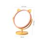 Cute Desktop HD Vanity Mirror Cat Ear 360 Rotation Single Side Makeup Mirror Multifunctional Adjustable Makeup Princess Mirror