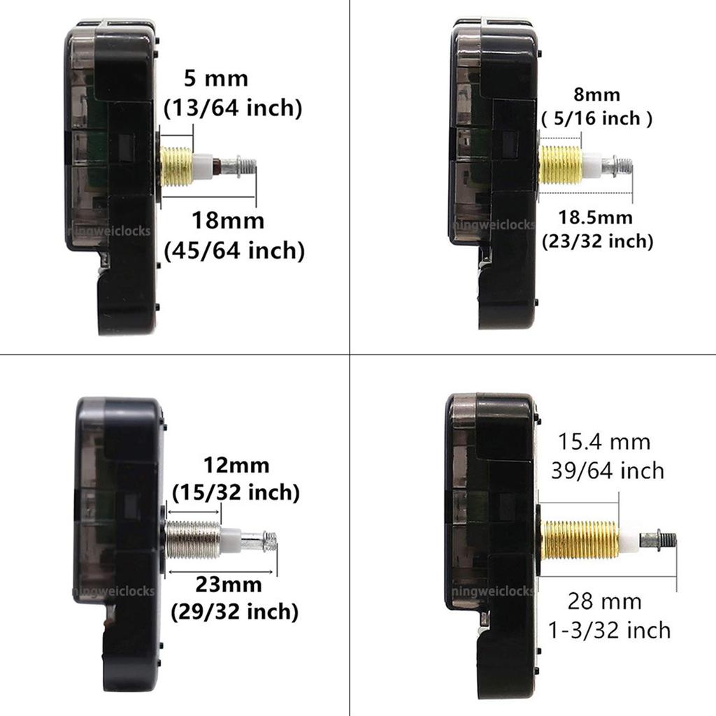 Механизм часов с высоким крутящим моментом для ремонта настенных часов, комплекты для замены тихого часового мотора на батарейках