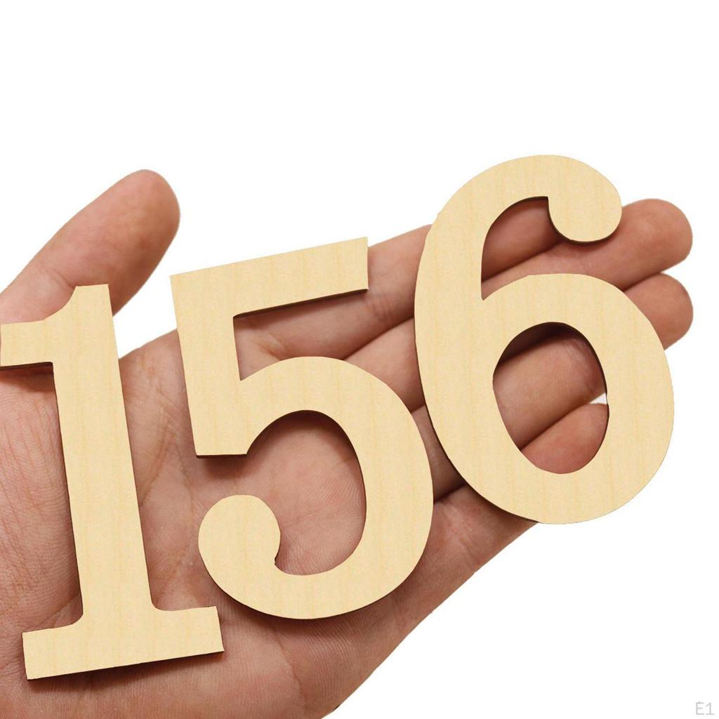 Wooden Numbers Shapes - 10pcs/Set