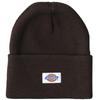 Dickies Вязаная шапка-бини Базовая Унисекс Акрил Темно-коричневая 79