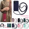 Crossbody Lanyard Liquid Silicone Phone Case For iPhone 15 14 13 12 11 Pro Max XSMAX XR 8 7+ /Samsung S23 S22 S21 Ultra Plus S21FE A13 A53 A52 A14 A54