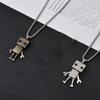 Steel Hip Hop Punk Heavy Industry Man Necklace Metal Pendant Choker Robot Necklace Birthday Present