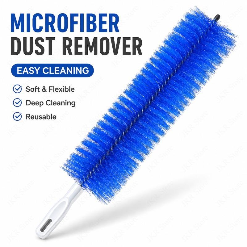 Bendable Microfiber Fan Cleaning Brush Dust Removal Duster for Air Conditioner Outlet Cabinet Blinds Shutter Home Offices Use