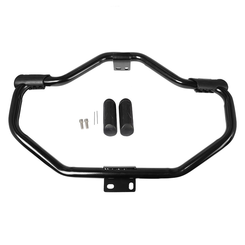 Motorcycle Mustache Engine Guard Highway Crash Bar Black/ Chrome For Harley Sportster XL883 XL1200 48 72 2004-2017