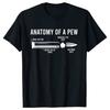 Novelty Gun Anatomy of a Pew Hunter T Shirts Graphic Streetwear Short Sleeve Birthday Gifts Summer Style T-shirt Mens Clothing