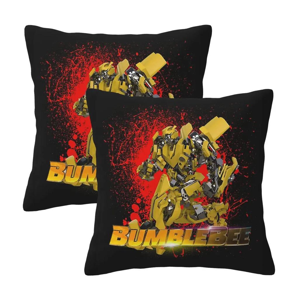 Трансформеры Автоботы 2 шт. Квадратная наволочка Наволочка Подушка на молнии Декоративная Уютная Подушка-плед для дома Дивана