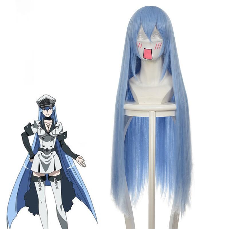 Аниме Akame Ga KILL Esdeath Esdese Косплей Манга Общая униформа со шляпой, париком, носки для костюмов на Хэллоуин