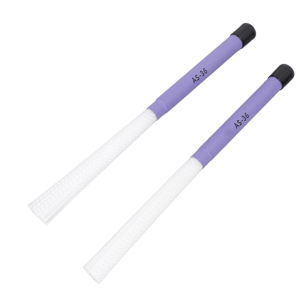 1 пара барабанных щеток с гладкой ручкой, нейлоновая телескопическая щетина, палочки для перкуссионного инструмента