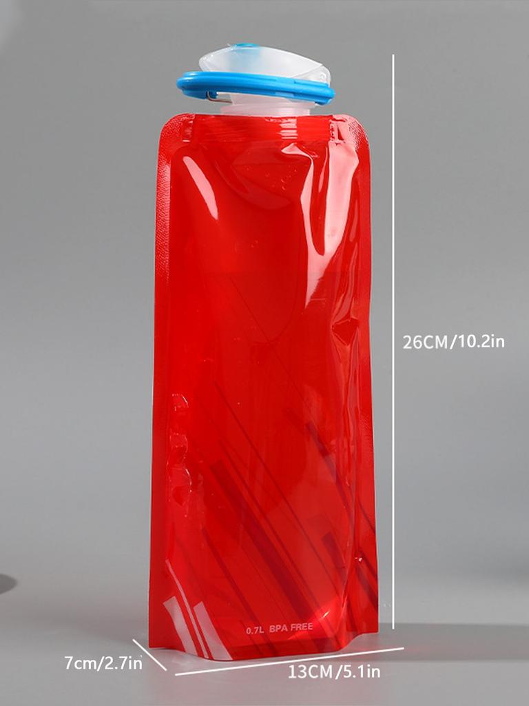 1 шт., уличная 700 мл, велосипедная спортивная бутылка для воды, альпинизм, портативная чашка для воды, полиэтиленовая пластиковая складная сумка для воды, подарочная акция, Wat