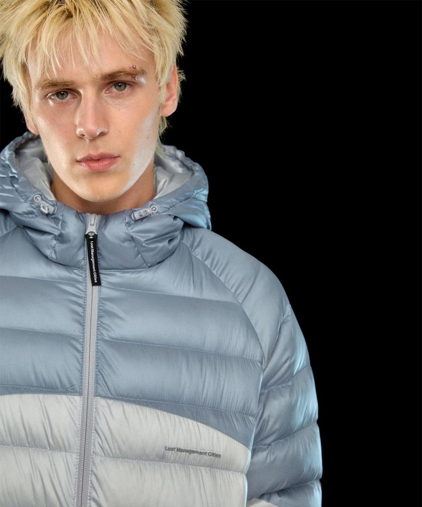 LMC Contrast Light Weight Down Jacket Gray