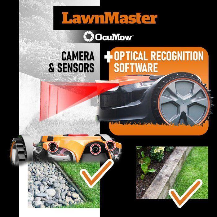 Robot tondeuse - Lawnmaster - VBRM16MAX - 24 V - 16 cm - 8 Ah - Sans fil périmétrique