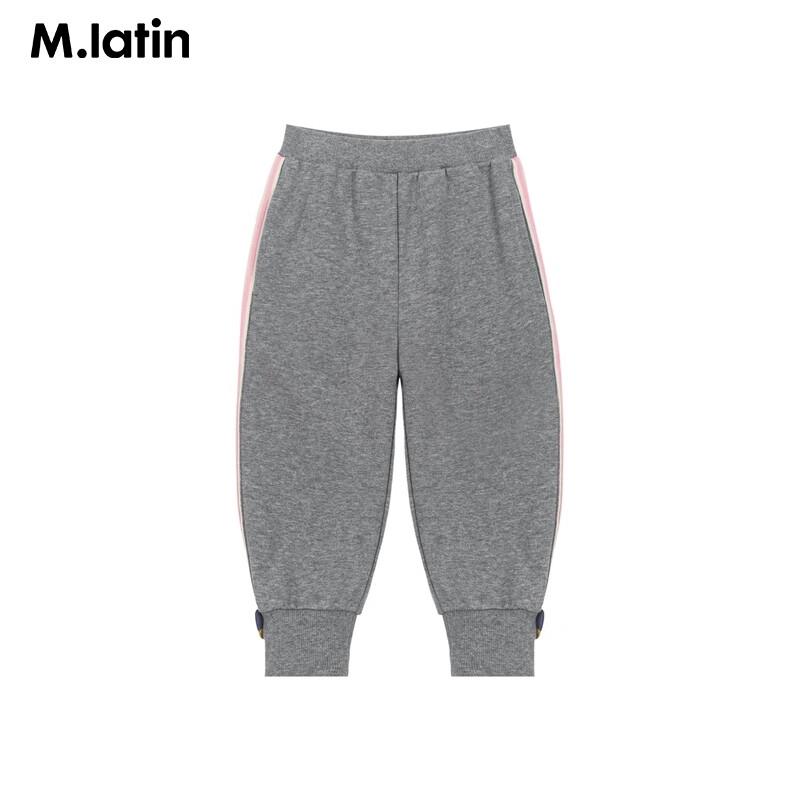 Длинные вязаные брюки для девочек M.Latin с боковой полосой