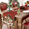 Christmas Table Runner Snowman Decoration  Year Festival Suitable For Home Indoor And Outdoor Table Decoration Table Runner