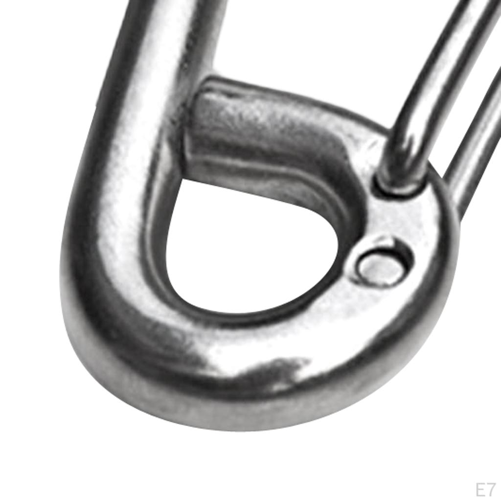 304 Stainless Steel Spring Snap Link Hook Clip Carabiner Keychain Keyring For Camping, Fishing,