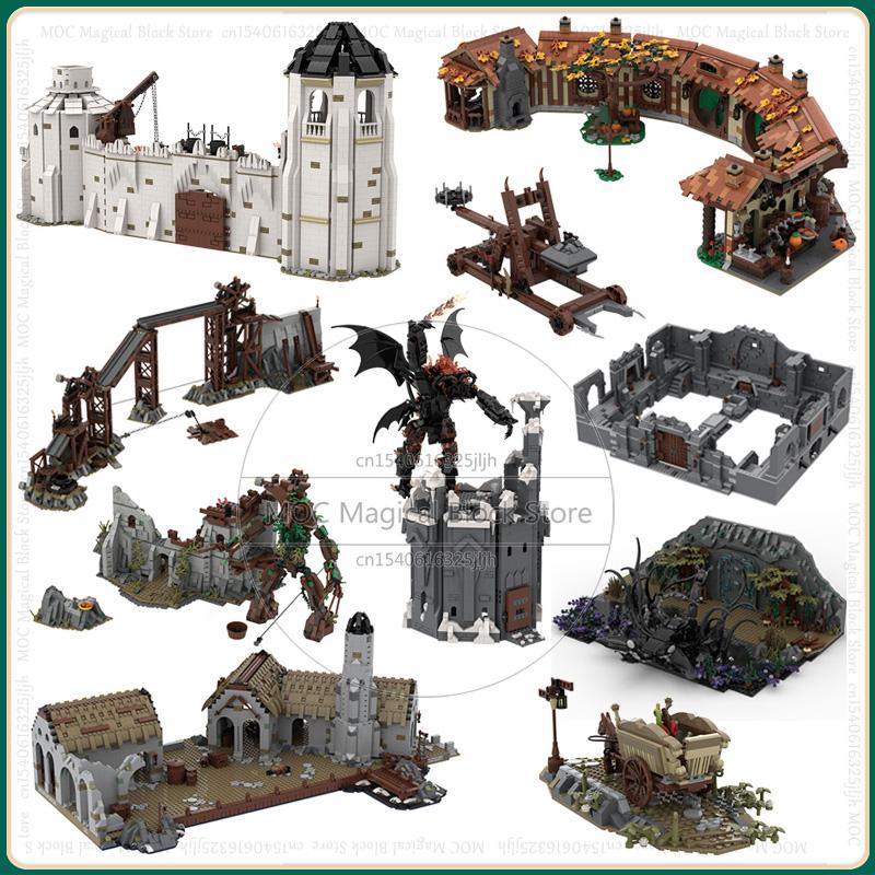 UCS Rings Collections Middle Earth Lord Moc Building Blocks Scene Technology Bricks Kits Display Model Construction Xmas Toys