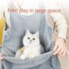 Переноска для домашних животных Фартук для путешествий Маленькая кошка Собака Подвесная сумка для груди Карманная зимняя плюшевая сумка для переноски домашних животных Кошка Обнимашка Одежда