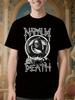 Черная Хлопковая Футболка с Унисекс Дизайном Черепа Napalm Death