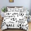 Cool Football Soccer 3D Bedding Set Duvet Cover Pillowcases Comforter Bed Linen Room Decor For Boys Gift Twin Queen King Size