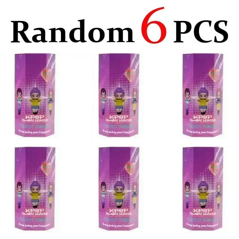 Korean K Pop Demon Hunters Blind Box Huntrix Anime Figure Kawaii Phone Ornament Mystery Surprise Bag Collectible Gift for Fans