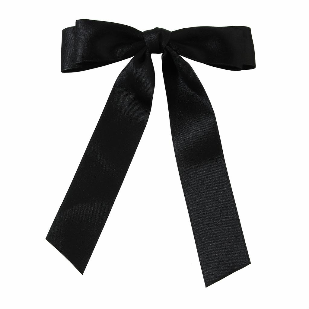 Large Ribbon Bow Spring Clip Hairpin Women's Korean Style Sweet Hair Accessories Hairpin Headdress