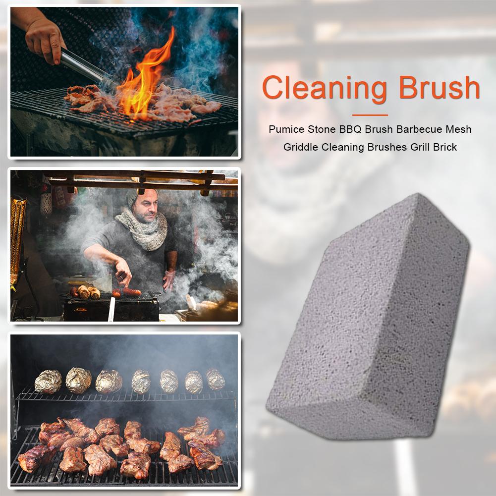 Outdoor Barbeque Grill Bricks Pumice Stone BBQ Brush Grill Mesh Cleaning Brush