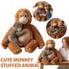 Милая мягкая игрушка обезьянка Очаровательные Каваи Плюшевые игрушки Обнимающая игрушка Мягкая кукла Подарки на день рождения Декор для дома для детей и взрослых