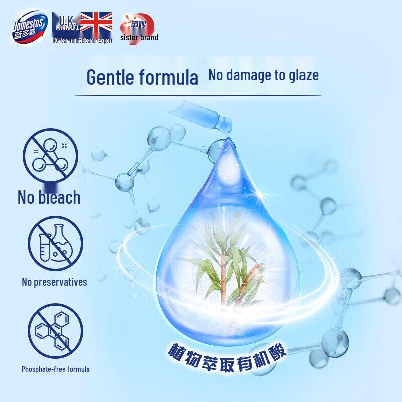 Domestos Долгосохнущий Гель-очиститель для унитаза, Аромат Ледниковой Горной Весны