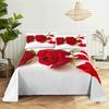 Home Bedsheets Red Rose Single Bedsheet Fashion Design Flowers Sheets Queen Size Bed Sheets Set Bed Sheets and Pillowcases