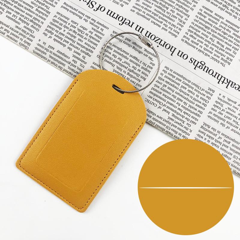 1 шт., унисекс, багажная бирка из искусственной кожи, металлический ремешок, бирка для посадочного талона, имя, ID, адрес, этикетка, бирка для чемодана, дорожные аксессуары