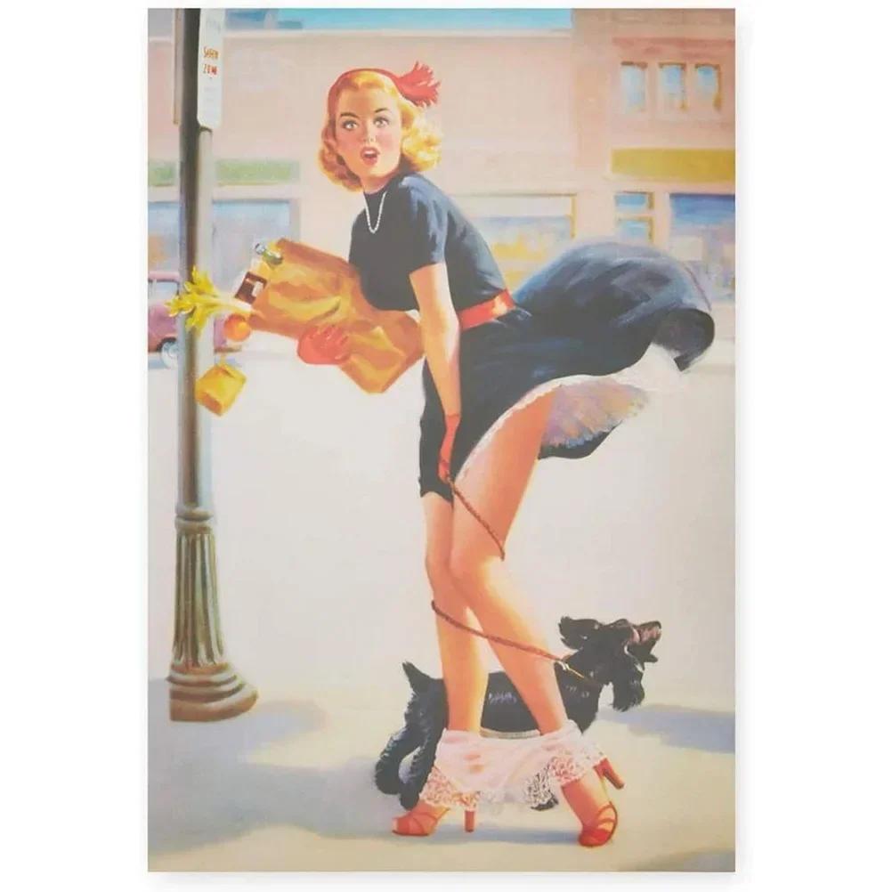 Металлические жестяные знаки Pinup Girls Vintage Board Plate Retro Wall Art Sexy Lady Poster для дома Cafe Bar Pubs Iron Painting Decoration