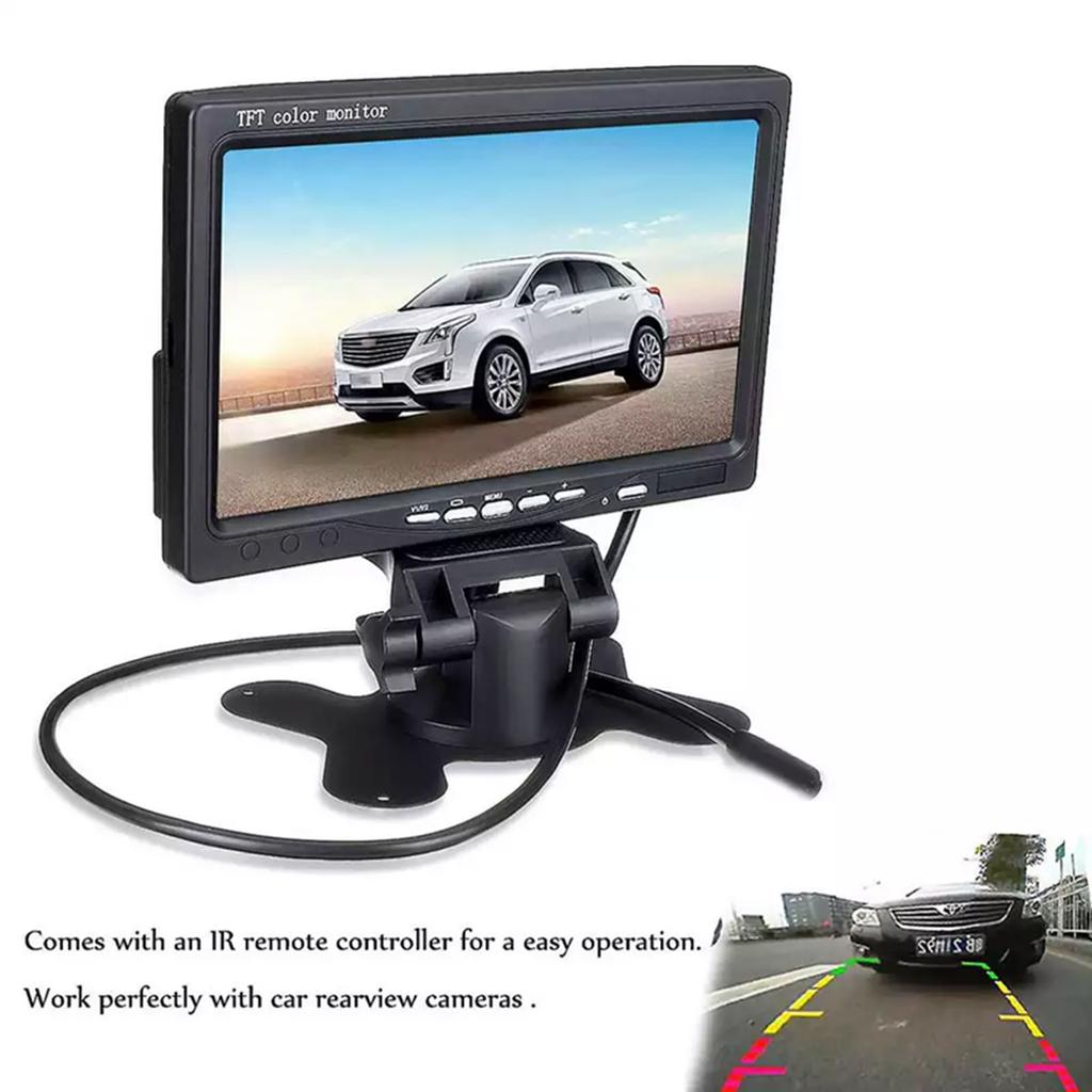 7-дюймовый HD-монитор TFT Автомобильный монитор HD 1024x600 Дисплей Встроенный AV-вход