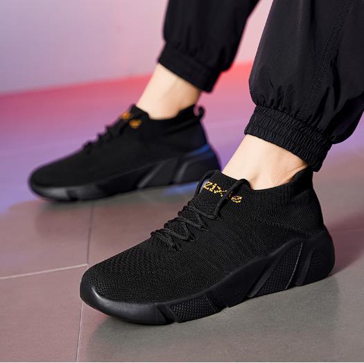 Весенняя повседневная обувь из хлопчатобумажной ткани, мужская обувь больших размеров, спортивная обувь на мягкой подошве, пара носков, модная обувь, ленивая обувь, повседневная обувь