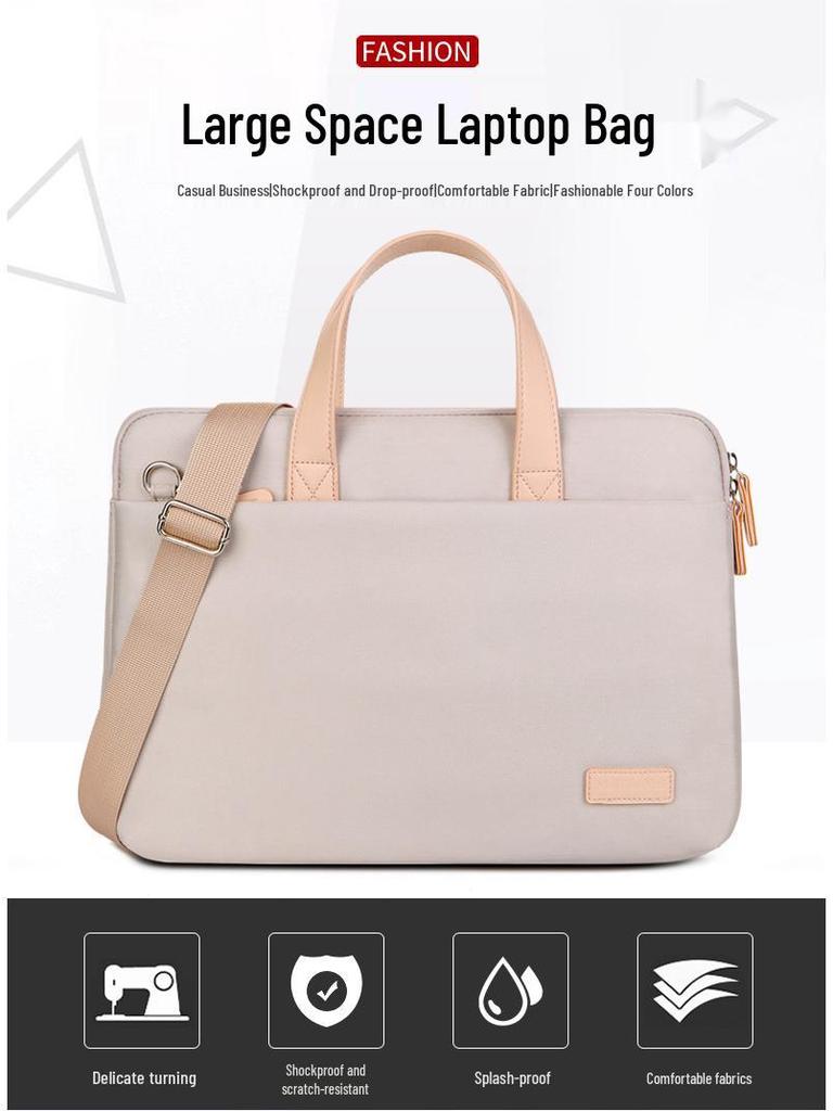 Ударопрочная вместительная сумка для ноутбука Huawei 14-15,6 дюймов, на одно плечо и в руку, подходит для женщин.